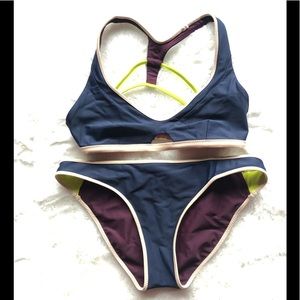 Lululemon swimsuit bikini size: 6 bottom +  4 top